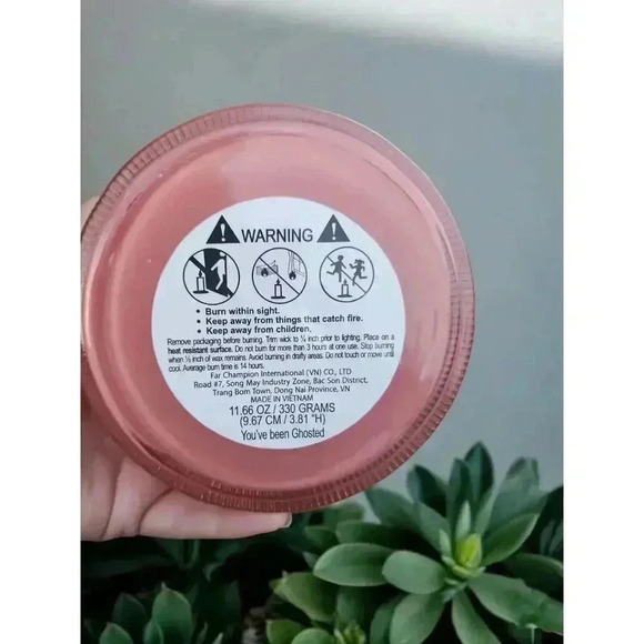 CUPCAKES & CASHMERE Pink Halloween Ghost Candle "you've Been Ghosted" - Picture 2 of 3